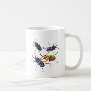 Freaky Cool Rainbow Stag Beetles Kaffeetasse