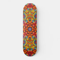 Freaky Tiki Red Vintag Fraktal Kaleidoscope