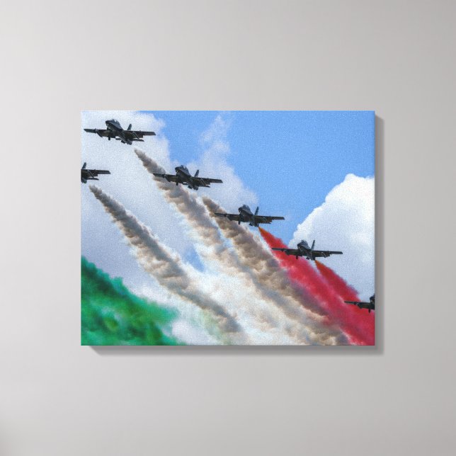 Frecce Tricolori Leinwanddruck (Vorderseite)