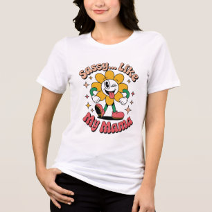 Frech wie meine Mama Tri-Blend Shirt