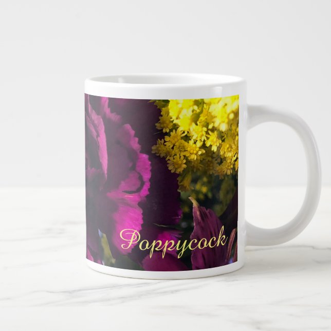 Freche Blumen-Tasse Jumbo-Tasse (Rechts)