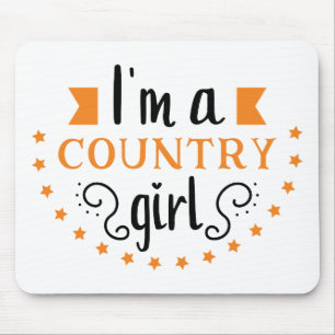 Freche Cowgirl Prinzessin Country Pferd Line Dance Mousepad
