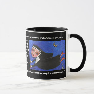 Freche Fliegen-Nonne - Tasse Zitate