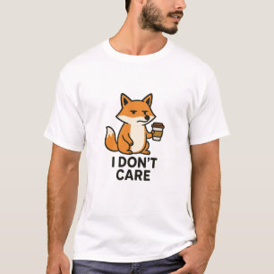 Freche Fox mit Kaffeetasse T-Shirt