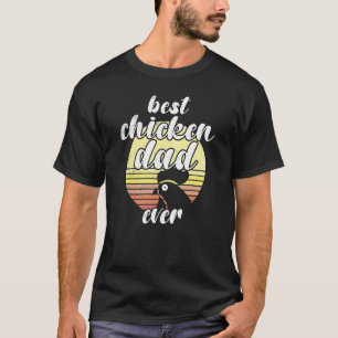 Freche Huhn Retro Sonnenuntergang Bester Hühner-Va T-Shirt