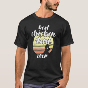 Freche Huhn Retro Sonnenuntergang Bester Hühner-Va T-Shirt
