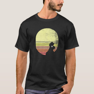Freche Hühner Retro Sonnenuntergang Huhn T-Shirt