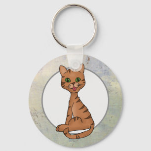 Freche Katze Schlüsselanhänger