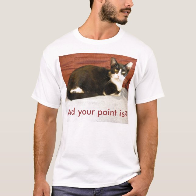 Freche Katze T-Shirt (Vorderseite)