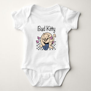 Freche Katzen Cartoon Baby Strampler