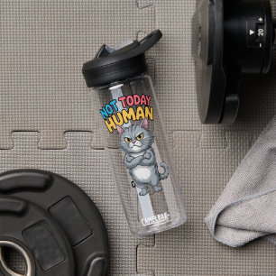 Freche Katzen-Mensch-Humor-Wasserflasche Trinkflasche
