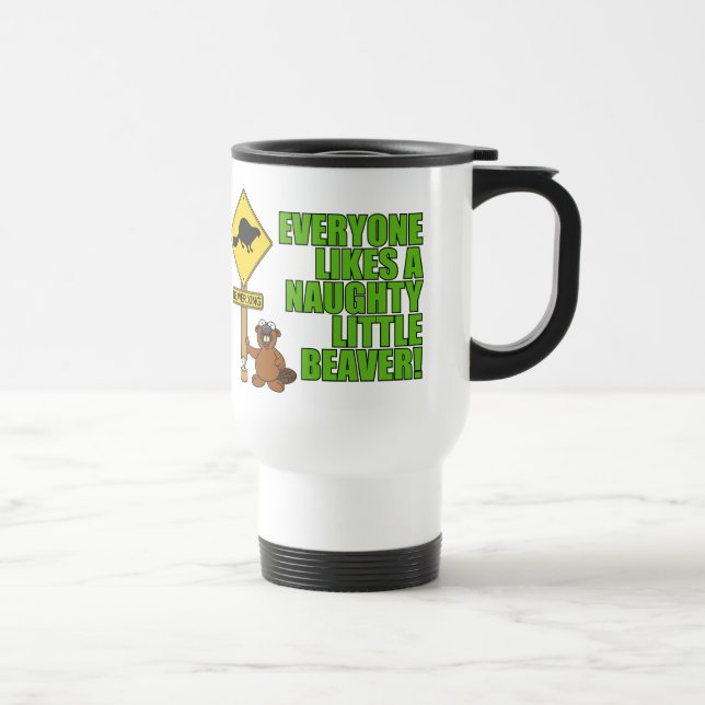Freche kleine Biber-Tasse Reisebecher (Rechts)