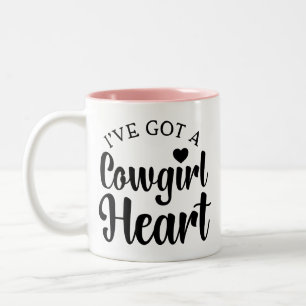 Freche Kuhgirl-Einstellung Cowboy Line Dance Pferd Zweifarbige Tasse