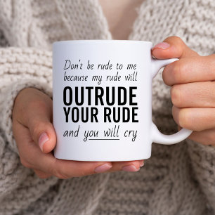 Freche sarkastische Zitat-Typografie: Sei nicht un Kaffeetasse