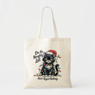 Freche Weihnachtstasche mit Katzen – Lustige Santa Tragetasche