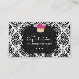 Freche Zebra-Streifen-Kuchen-Visitenkarte Visitenkarte