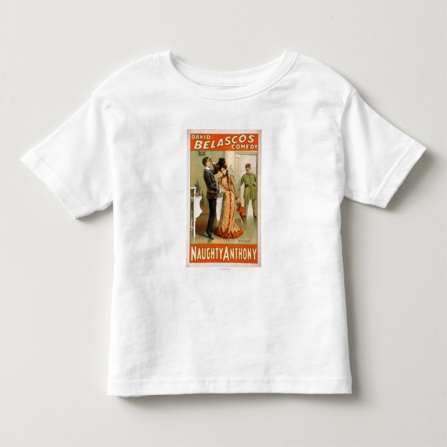Frecher Anthony "an es wieder" Theater-Plakat Kleinkind T-shirt (Vorderseite)
