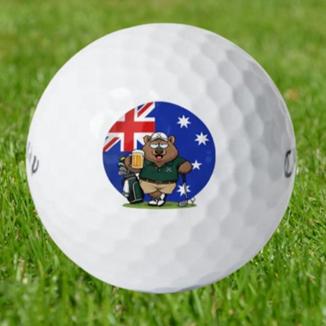 frecher australischer Wombat Golfball (balls with a playful Aussie attitude that turn every round into a story worth telling)