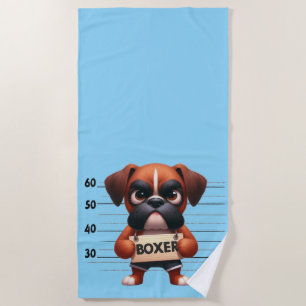 Frecher Boxer Strandtuch