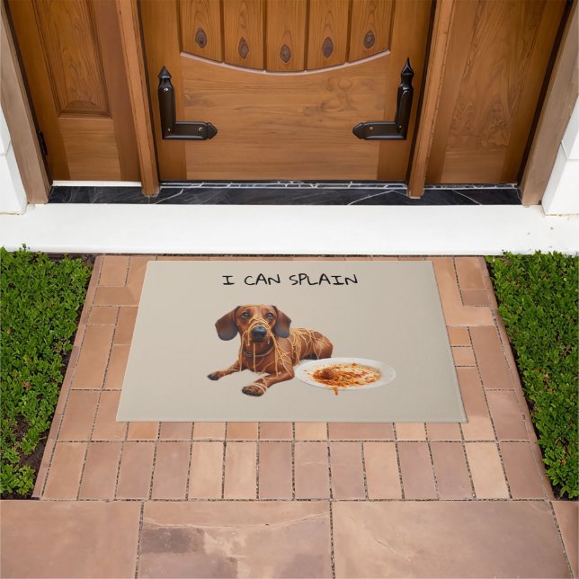 Frecher Dachshund  Fußmatte (Außenbereich)
