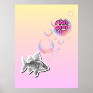 Frecher Fischposter Poster