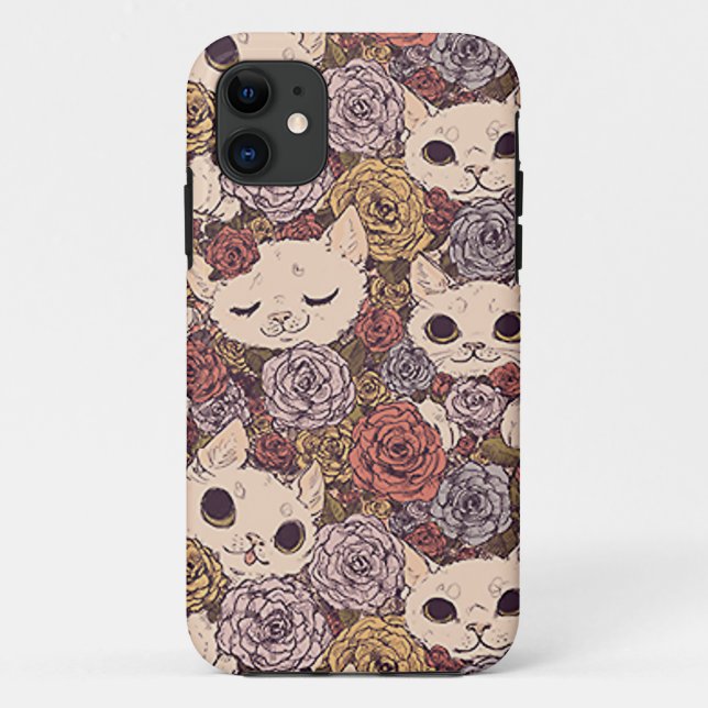 Frecher Miezekatze iPhone Fall Case-Mate iPhone Hülle (Rückseite)