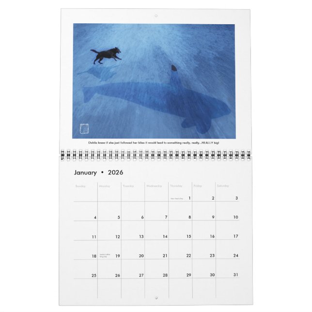 Frecher, philosophischer, surrealer Kalender (Jan 2026)