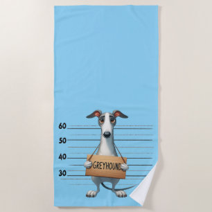 Frecher Windhund Strandtuch