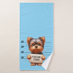 Frecher Yorkshire Terrier Badehandtuch