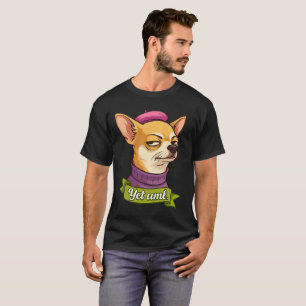 Freches Chihuahua-Aufkleber T-Shirt