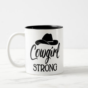 Freches Cowgirl-Hut-Einstellung Cowboy Line Dance Zweifarbige Tasse