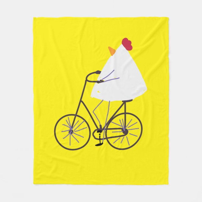 Freches Huhn Fleecedecke (Vorderseite)
