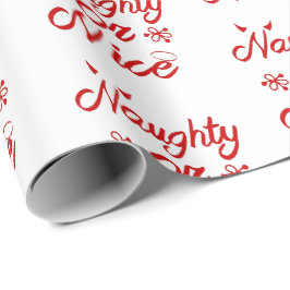 Freches oder Nizza Weihnachten Geschenkpapier