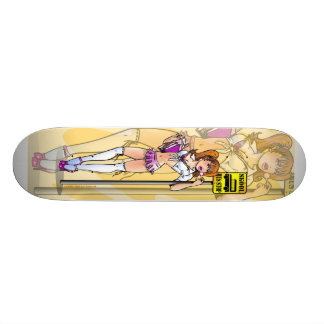 Freches Schulmädchen-Skateboard Skateboard