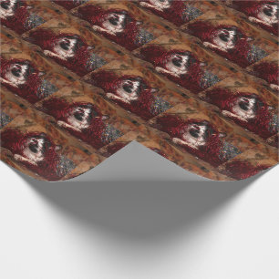 Freches Smokings-Miezekatze Weihnachten Geschenkpapier