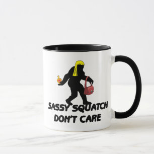 Freches Squatch interessieren sich nicht Tasse