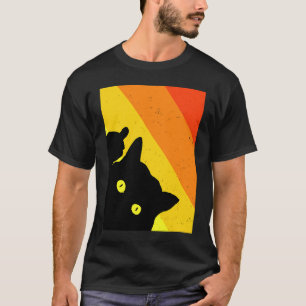 Freches unhöfliches Katzen mit ausgestrecktem Mitt T-Shirt
