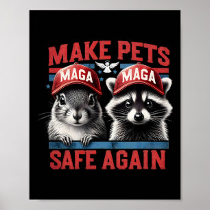 Fred der Waschbär P Nut das Eichhörnchen machen Ha Poster