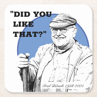 Fred Dibnah Beer Mats/Untersetzer Rechteckiger Pappuntersetzer