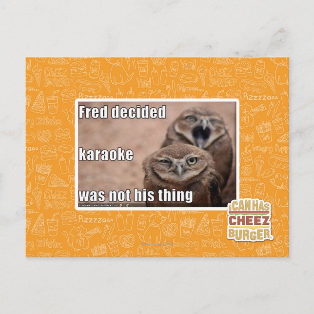 Fred entschied postkarte (Vorderseite)