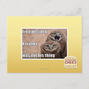 Fred entschied postkarte