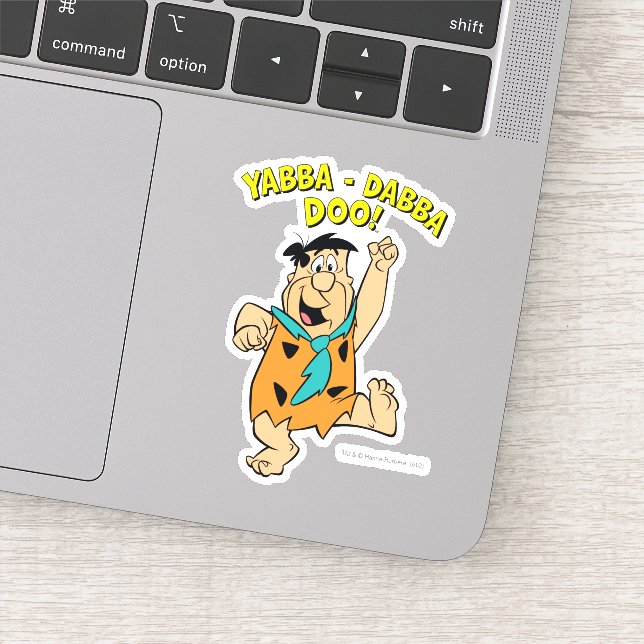 Fred Flintstone Yabba-Dabba Doo! Aufkleber (Detail)