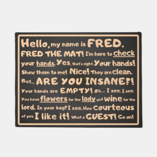 Fred le Tapis – Inspection impertinente à l'entrée
