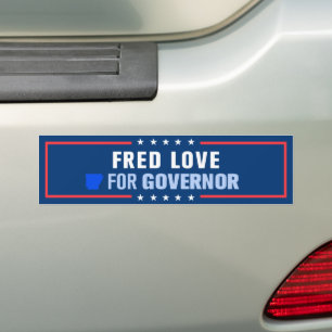 Fred Love für den Gouverneur von Arkansas Autoaufkleber