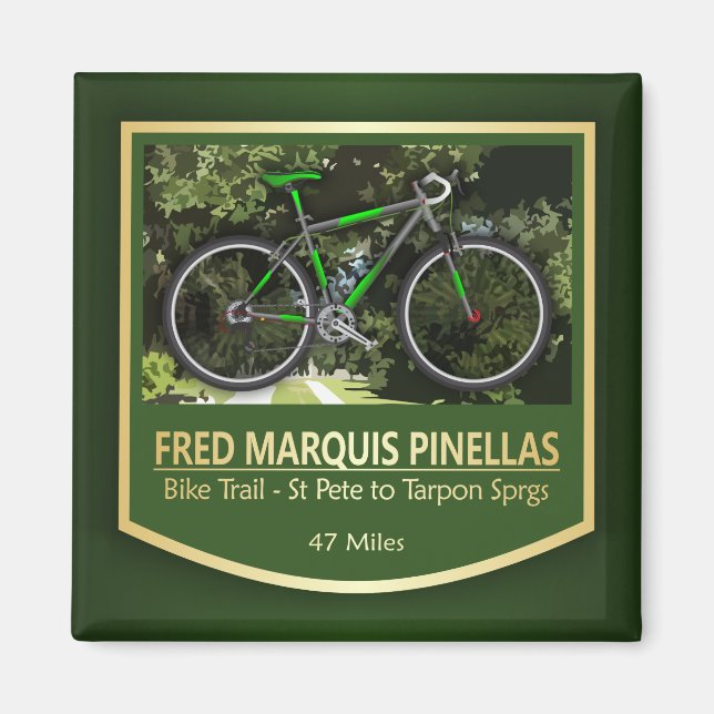 Fred Marquis Pinellas Trail (Rad2) Magnet (Vorne)