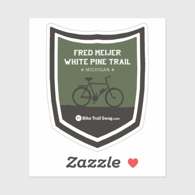 Fred Meijer White Pine Trail Aufkleber (Blatt)