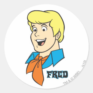 Fred Name Graphic Runder Aufkleber