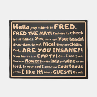 Fred the Mat - Cheeky Inspection am Eingang Fußmatte
