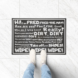 Fred the Mat, humorvoll, direkt, einzigartig, witz Fußmatte