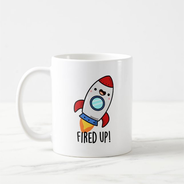 Fred Up Funny Rocket Puff Kaffeetasse (Links)